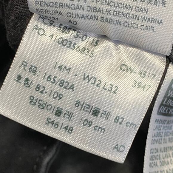 Levi's Mid-Rise Black Stretch Denim Sateen Skinny Jeans Women's Size 14 32 x 32 - Picture 8 of 10